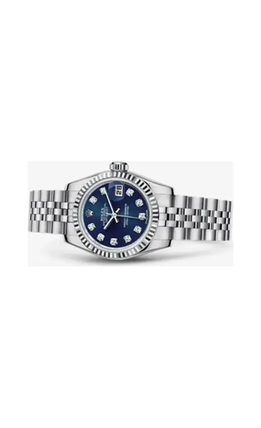 Rolex Lady-Datejust 26 Fluted Blue Diamonds Jubilee