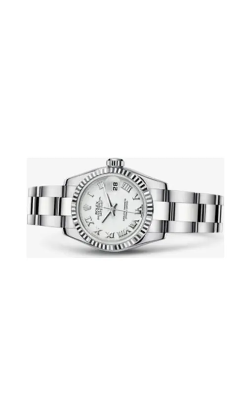 Rolex Lady-Datejust 26 Fluted White Oyster