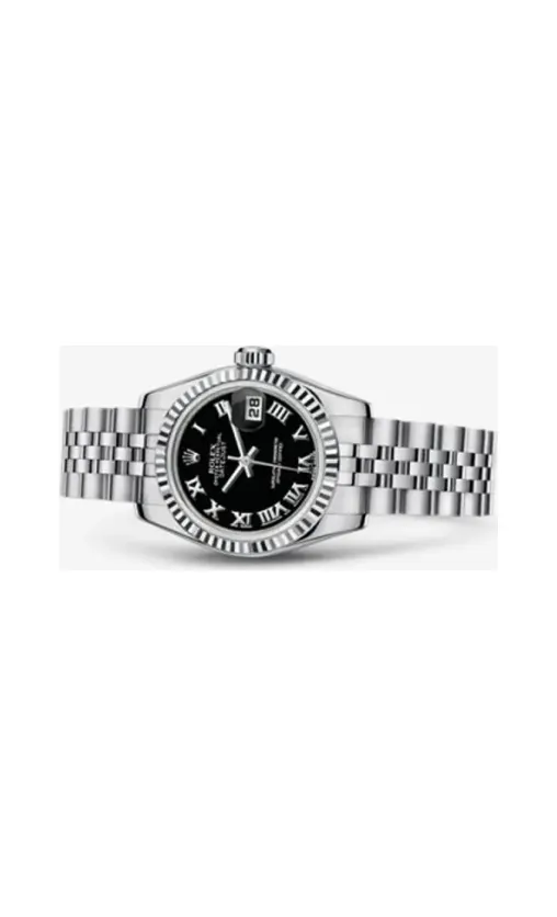 Rolex Lady-Datejust 26 Fluted Black Jubilee
