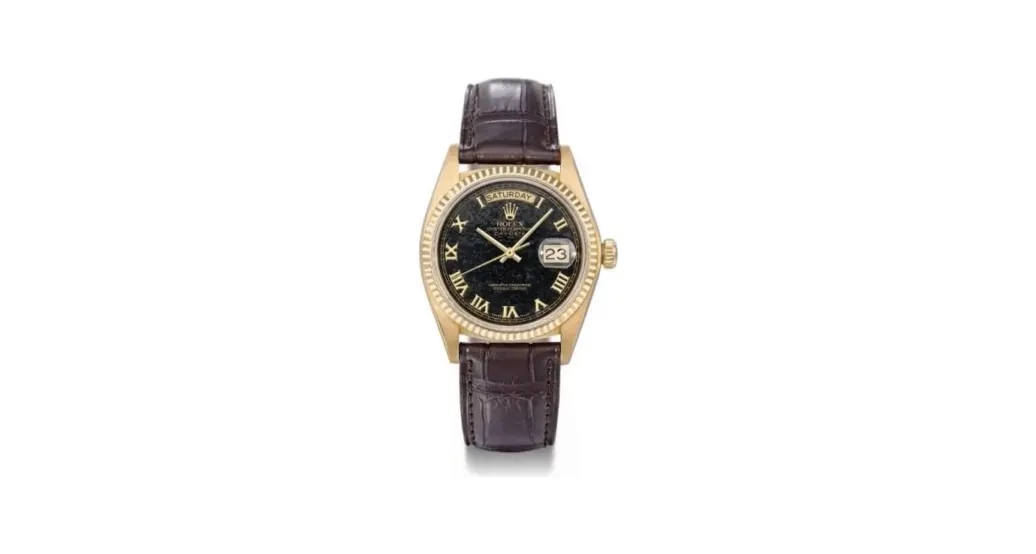 Rolex Day-Date 18038 Black Roman Stone