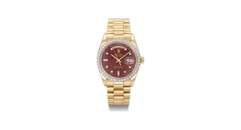 Rolex Day-Date 1804 Oxblood Stella