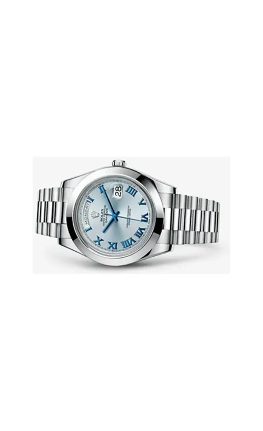 Rolex Day-Date II Platinum Ice Blue Roman