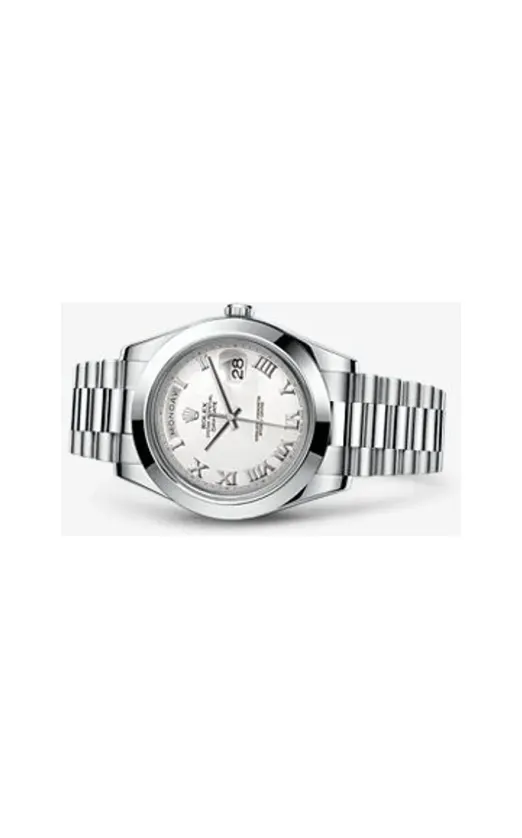 Rolex Day-Date II Platinum White Roman