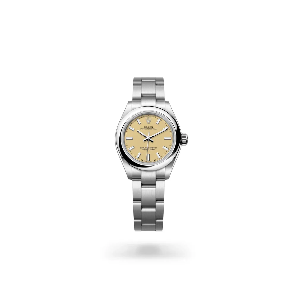 Rolex Oyster Perpetual 28, Oystersteel, Beige dial