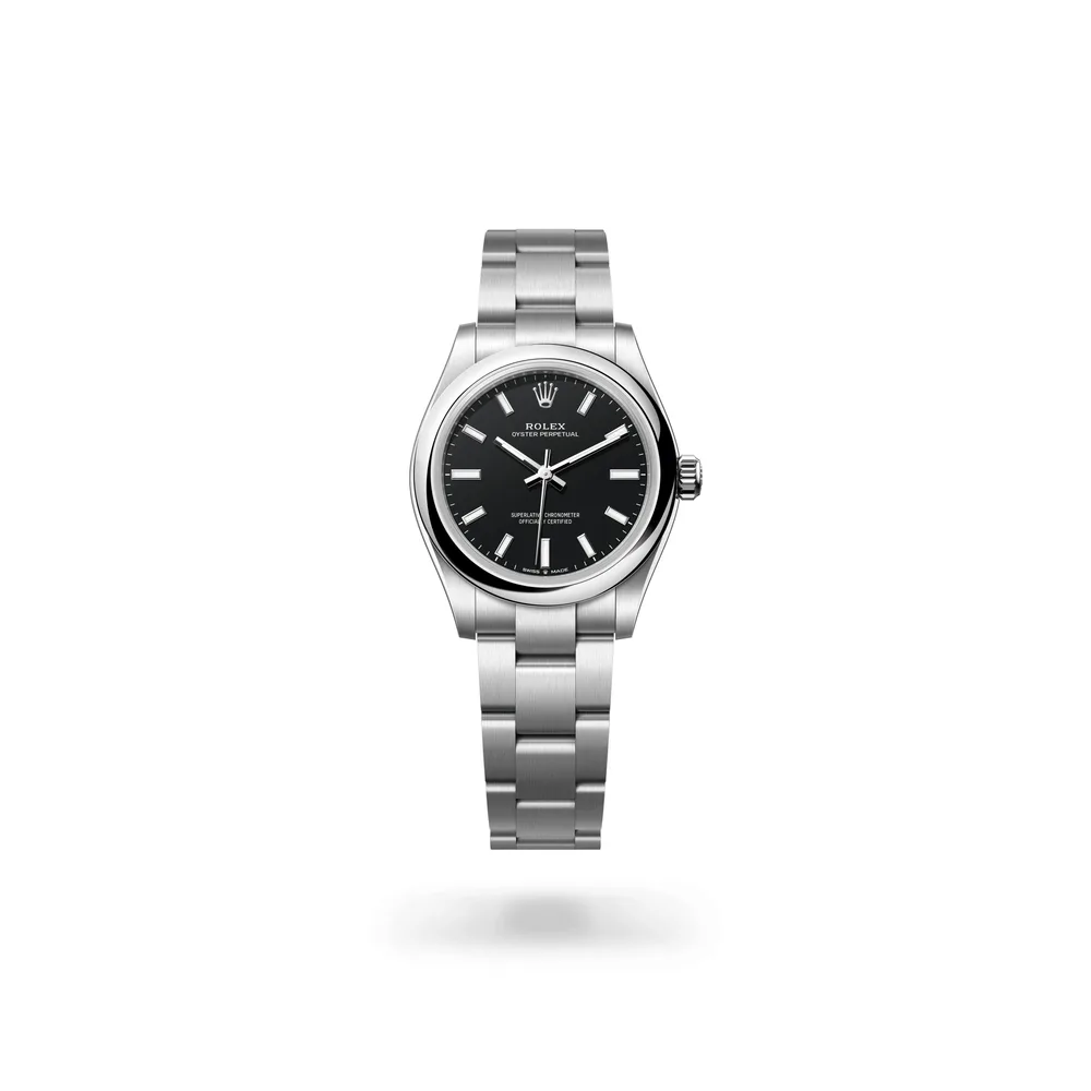Rolex Oyster Perpetual 31, Oystersteel, Black dial