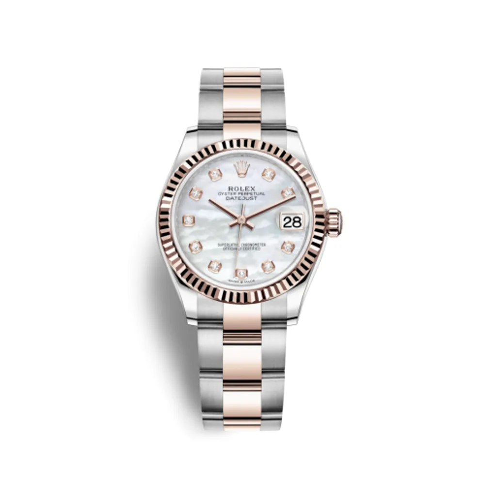 Rolex Datejust 31 Stainless Steel/ Rose Gold / Fluted / MOP / Oyster