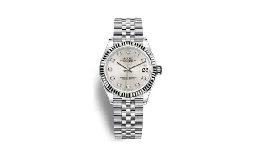 Rolex Datejust 31 Stainless Steel Fluted / Jubilee / Silver - Diamond