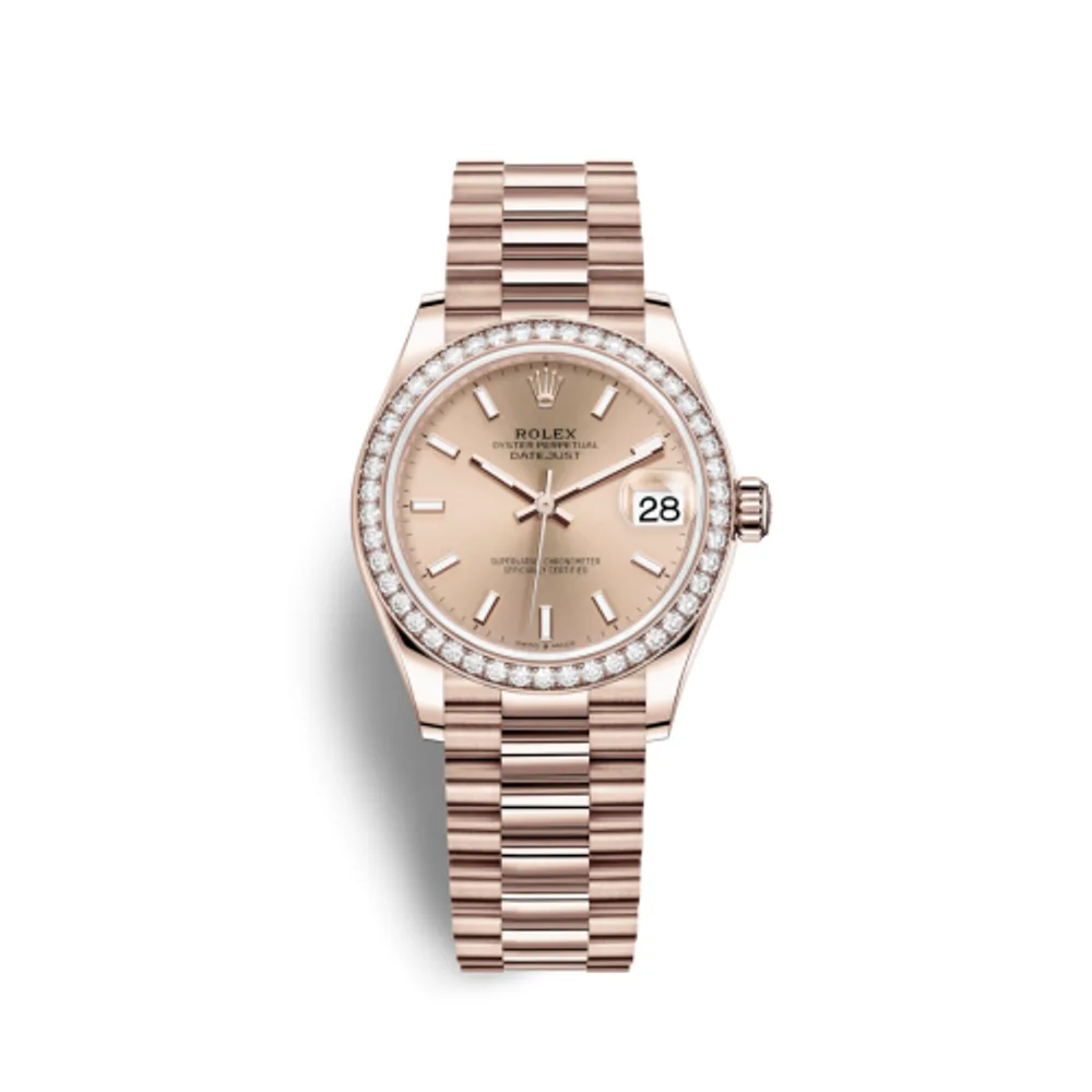 Rolex Datejust 31 Rose Gold / Diamond / Rose / President