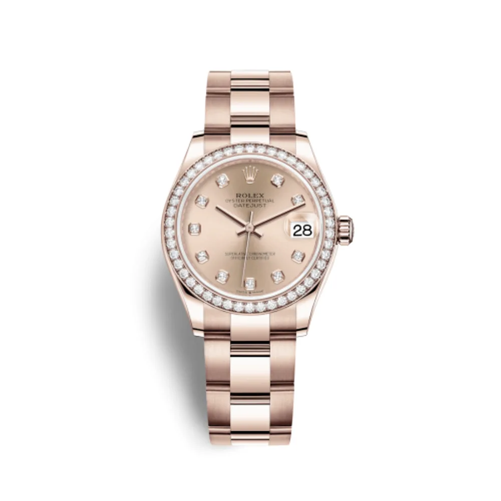 Rolex Datejust 31 Rose Gold / Diamond / Rose - Diamond / Oyster