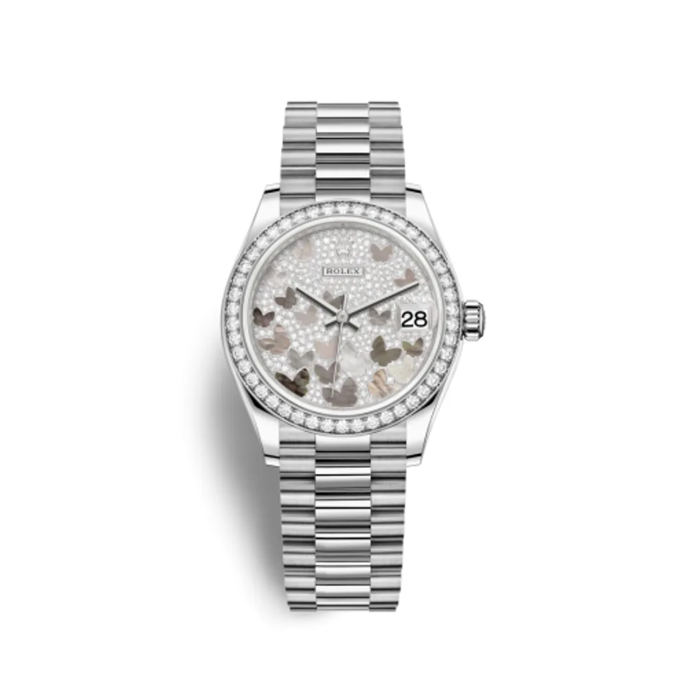 Rolex Datejust 31 White Gold / Diamond / Butterfly / President