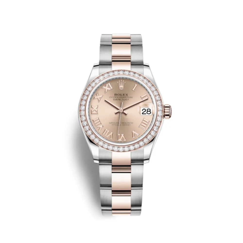 Rolex Datejust 31 Stainless Steel/ Rose Gold / Diamond / Rose - Roman / Oyster