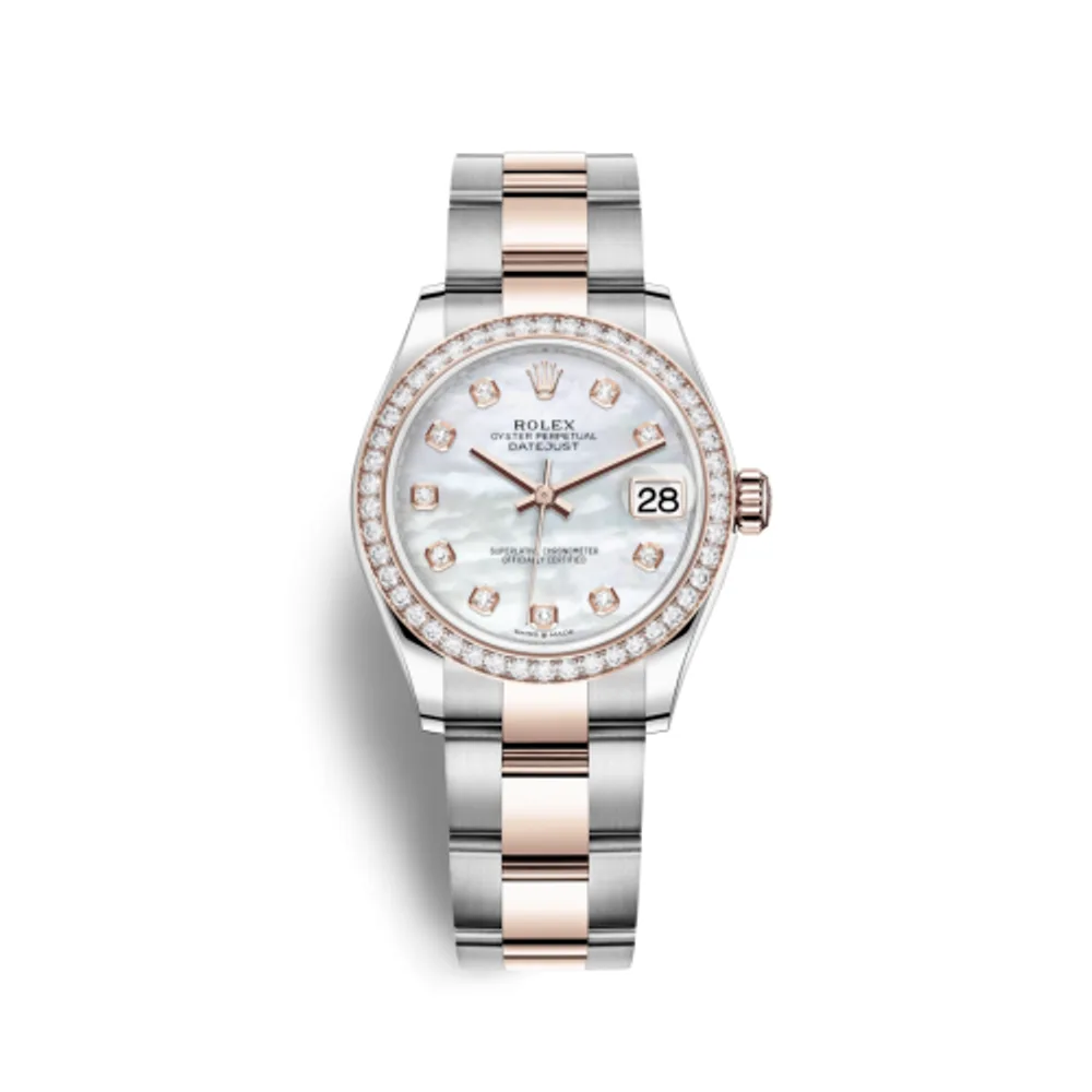 Rolex Datejust 31 Stainless Steel/ Rose Gold / Diamond / MOP / Oyster