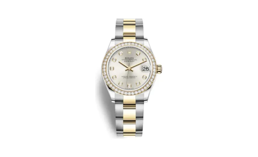 Rolex Datejust 31 Stainless Steel / Yellow Gold / Diamond / Silver - Diamond / Oyster