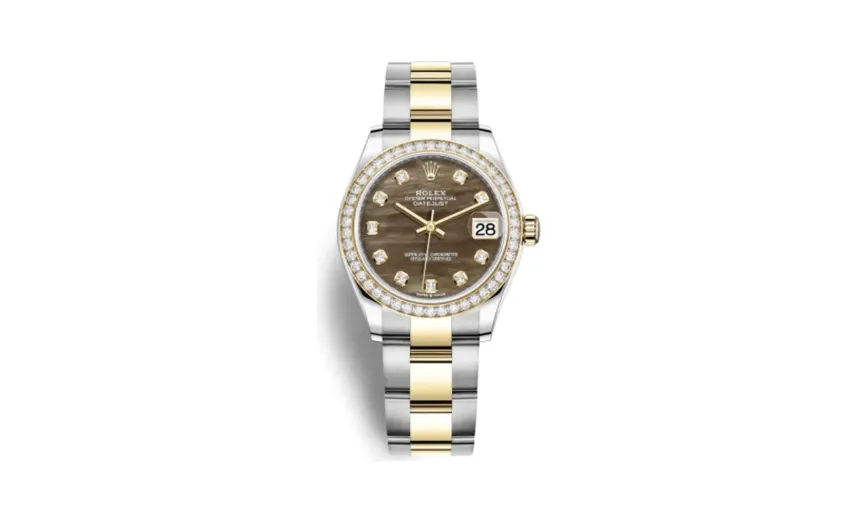 Rolex Datejust 31 Stainless Steel / Yellow Gold / Diamond / Black MOP / Oyster