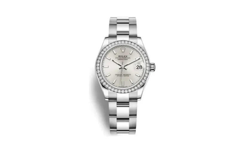 Rolex Datejust 31 Stainless Steel Diamond / Oyster / Silver
