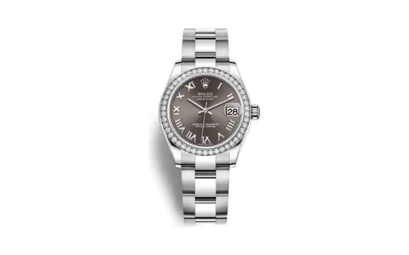 Rolex Datejust 31 Stainless Steel Diamond / Oyster / Grey - Roman