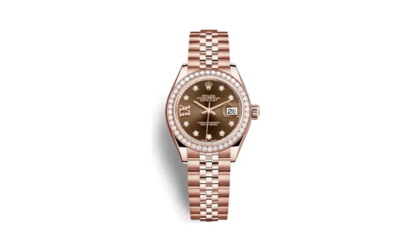 Rolex Lady-Datejust 28 Everose Diamond / Jubilee / Chocolate Diamond