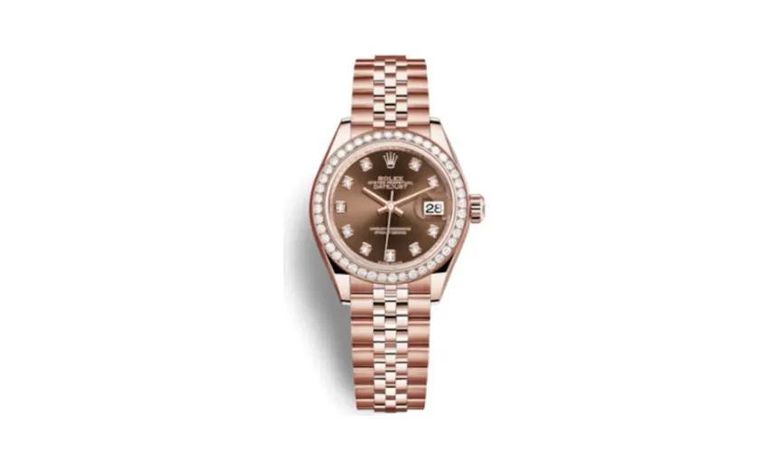 Rolex Lady-Datejust 28 Everose Diamond / Jubilee / Chocolate Diamond