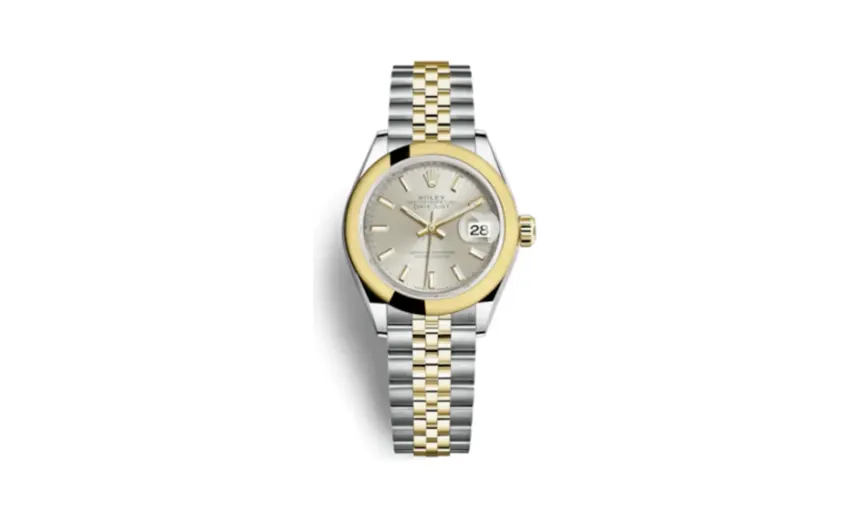 Rolex Lady-Datejust 28 Rolesor Yellow Domed / Jubilee / Silver