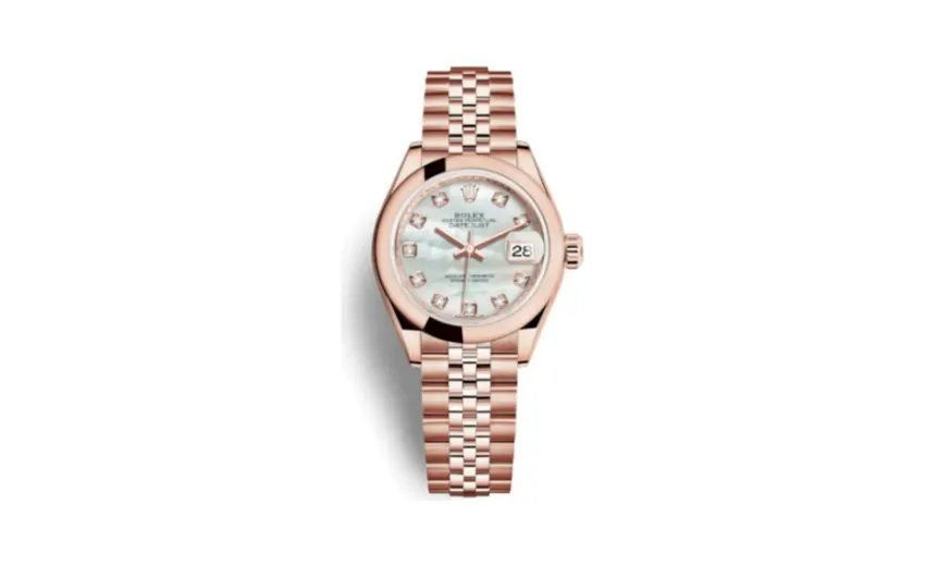 Rolex Lady-Datejust 28 Everose Domed / Jubilee / MOP