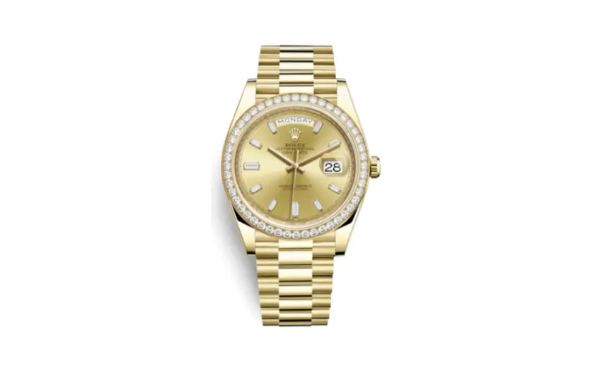 Rolex Day-Date 40 Yellow Gold Diamond / Champagne Diamonds