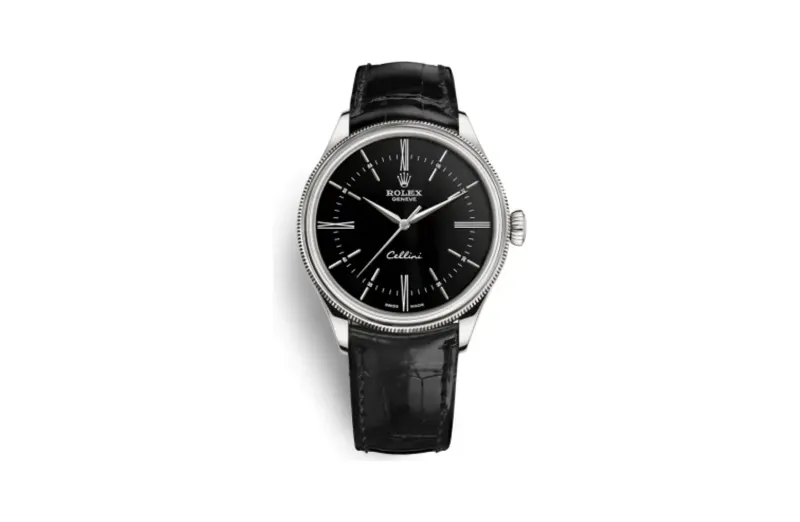 Rolex Cellini Time White Gold / Black / Alligator Black