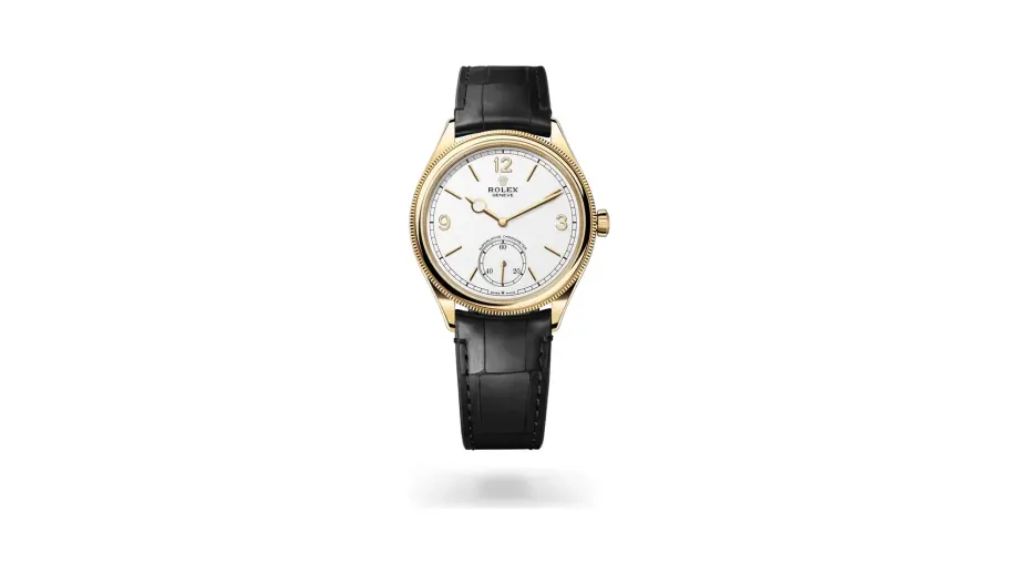 Rolex Perpetual 1908, 18 kt yellow gold, Intense white dial