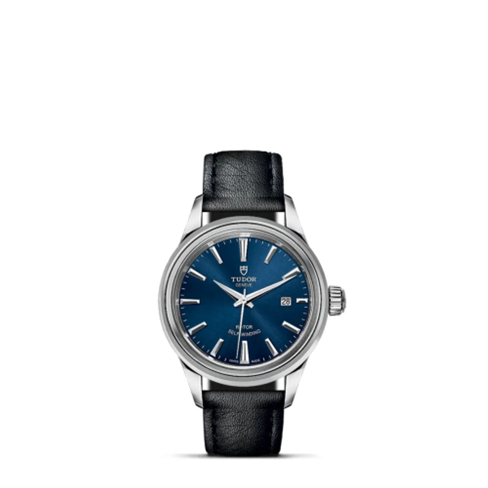 Tudor Style 28 Stainless Steel / Blue / Strap