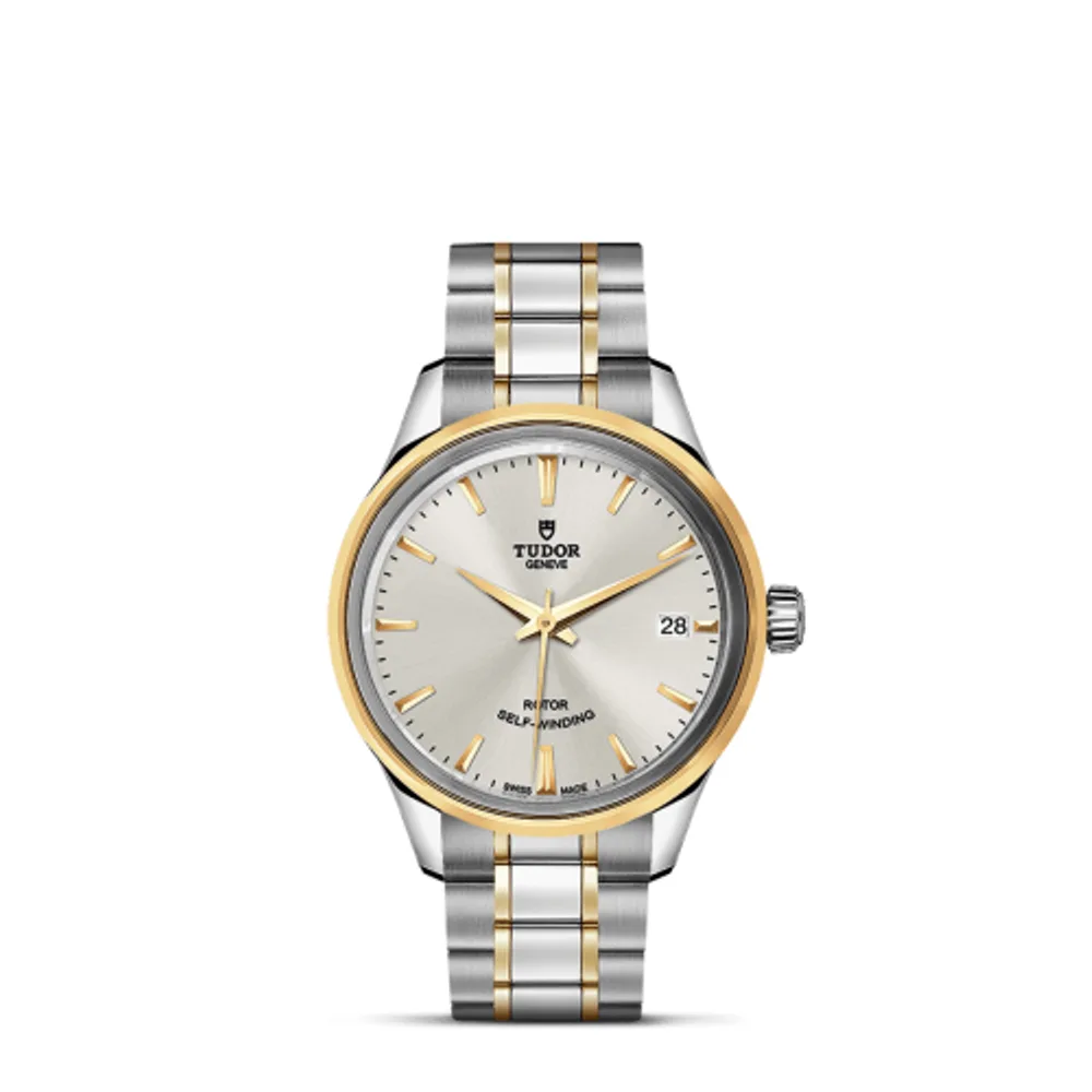 Tudor Style 34 Stainless Steel / Yellow Gold / Silver / Bracelet