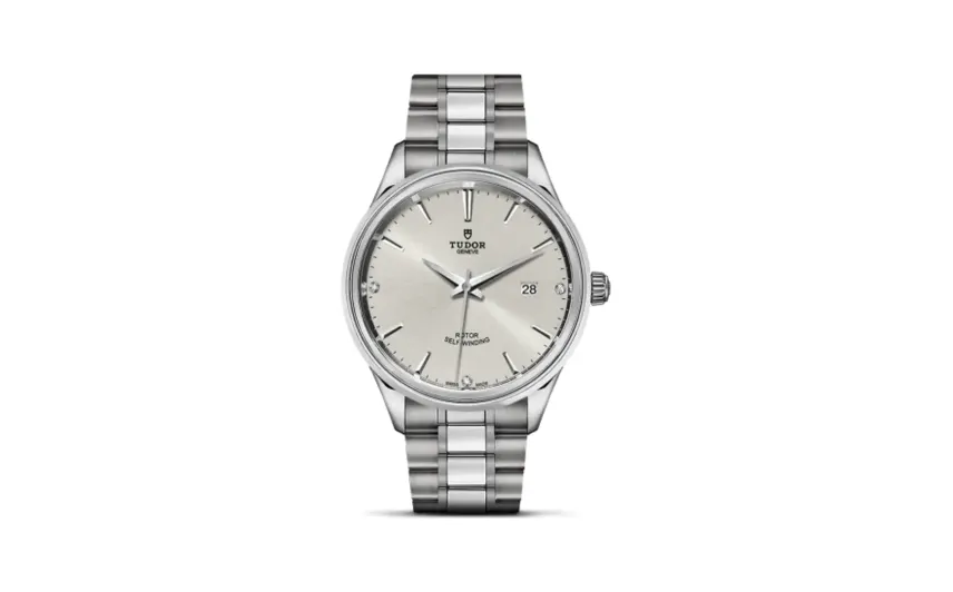 Tudor Style 41 Stainless Steel / Silver-Diamond / Bracelet