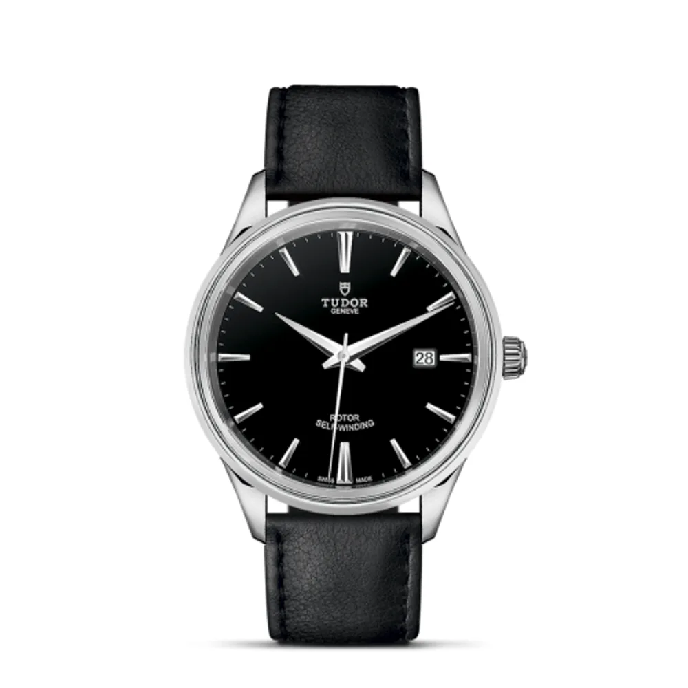 Tudor Style 41 Stainless Steel / Black / Strap