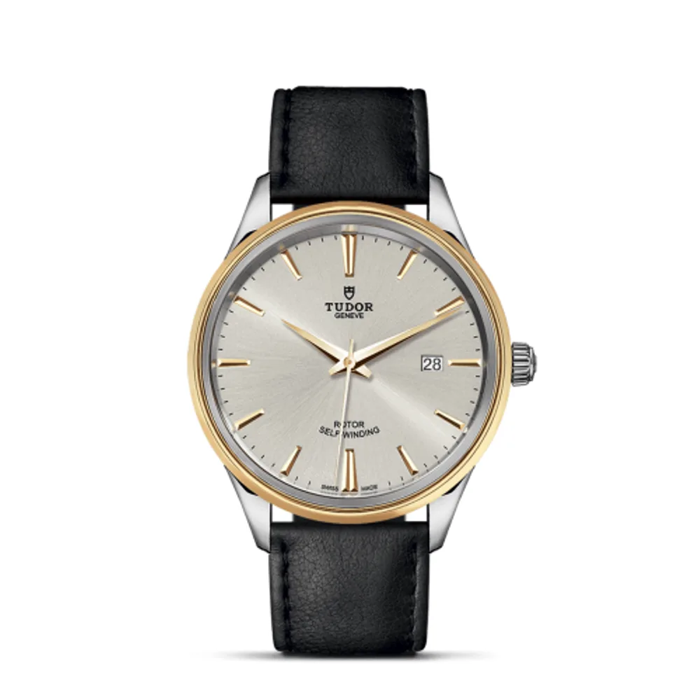 Tudor Style 41 Stainless Steel / Yellow Gold / Silver / Strap