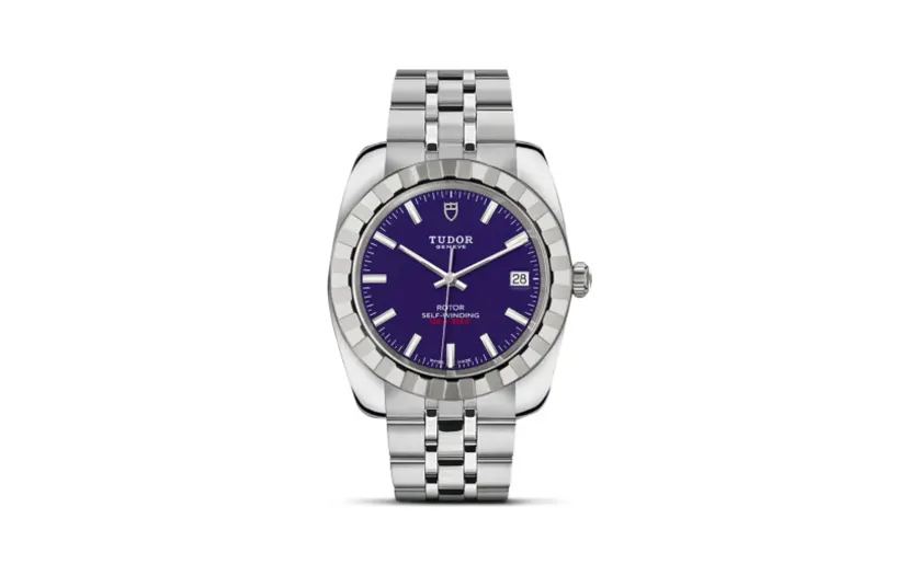 Tudor Classic 38 Stainless Steel / Fluted / Blue / Bracelet
