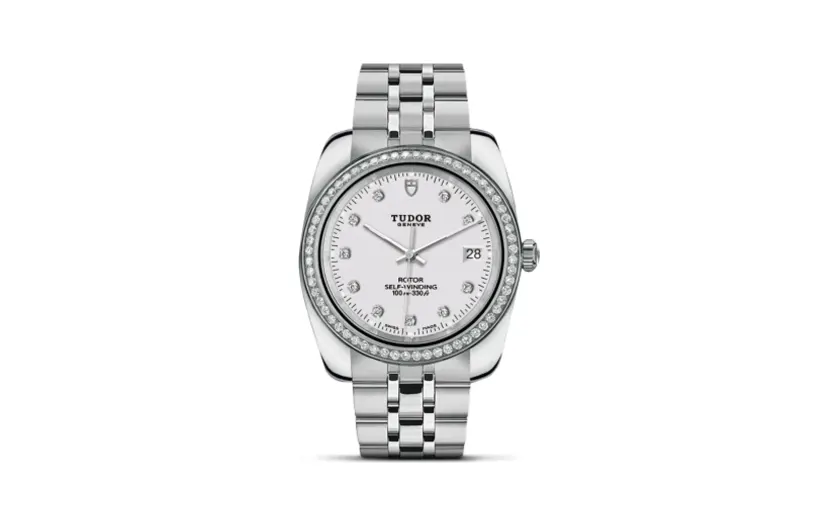 Tudor Classic 38 Stainless Steel / Diamond / White-Diamond / Bracelet