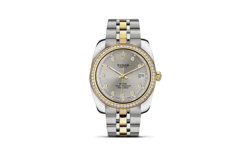 Tudor Classic 38 Stainless Steel / Yellow Gold / Diamond / Silver-Diamond / Bracelet