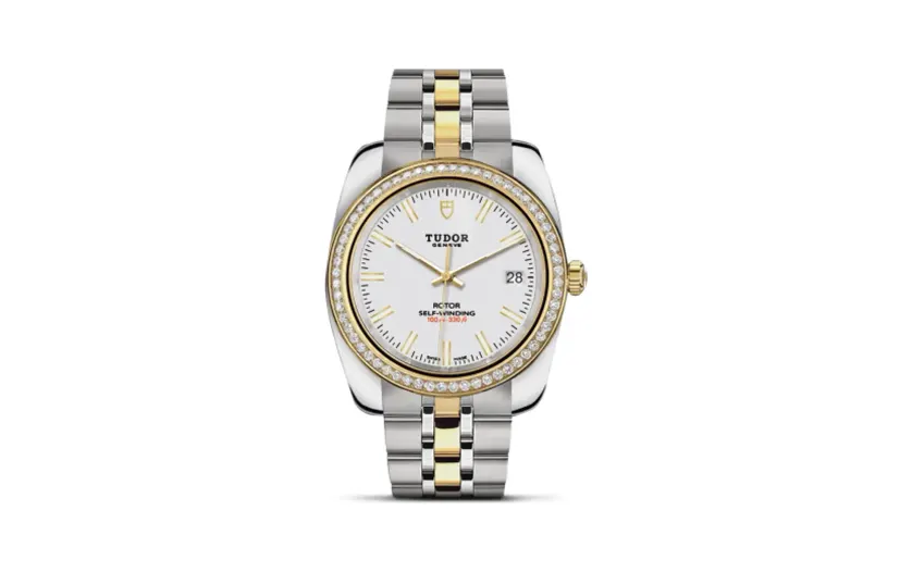 Tudor Classic 38 Stainless Steel / Yellow Gold / Diamond / White / Bracelet