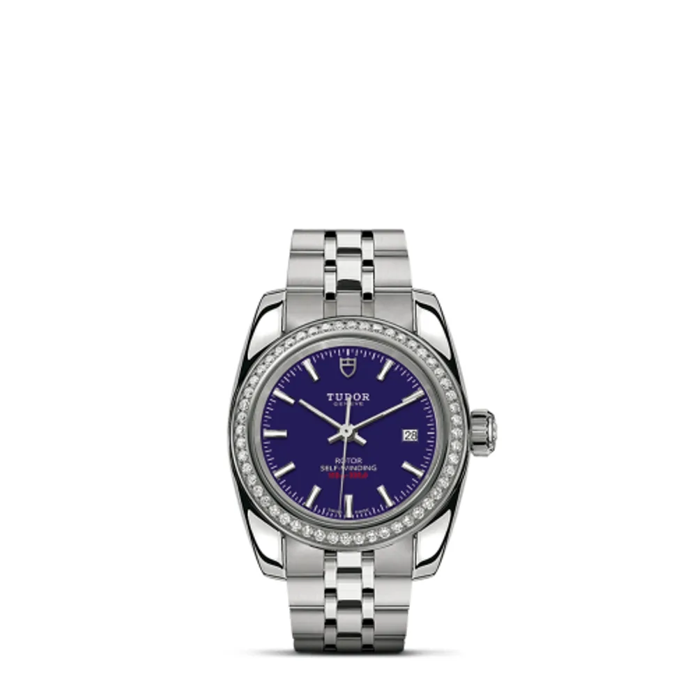 Tudor Classic 28 Stainless Steel / Diamond / Blue / Bracelet