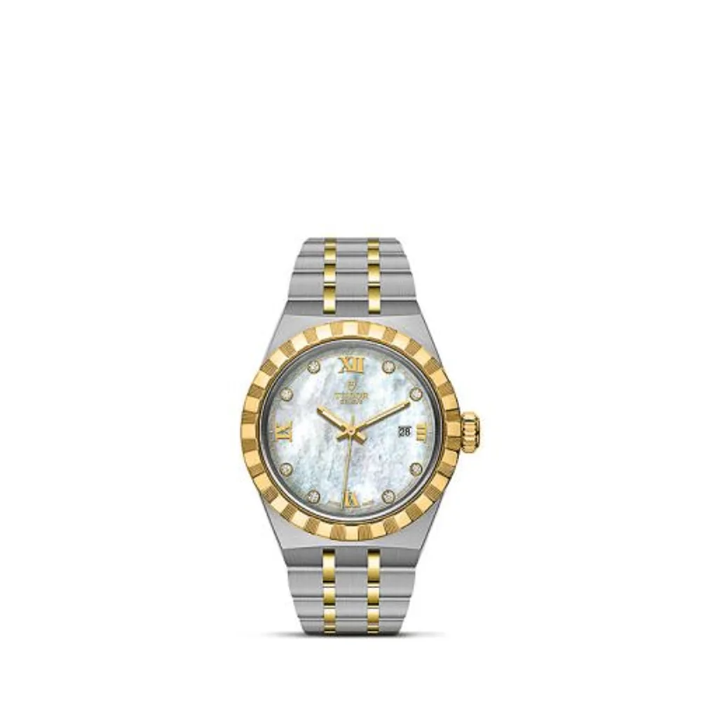 Tudor Royal Date 28 Stainless Steel / Yellow Gold / MOP