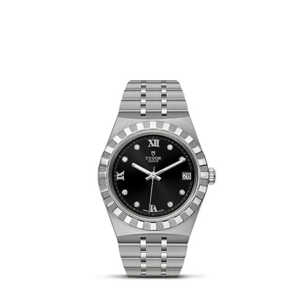 Tudor Royal Date 34 Stainless Steel / Black - Diamond