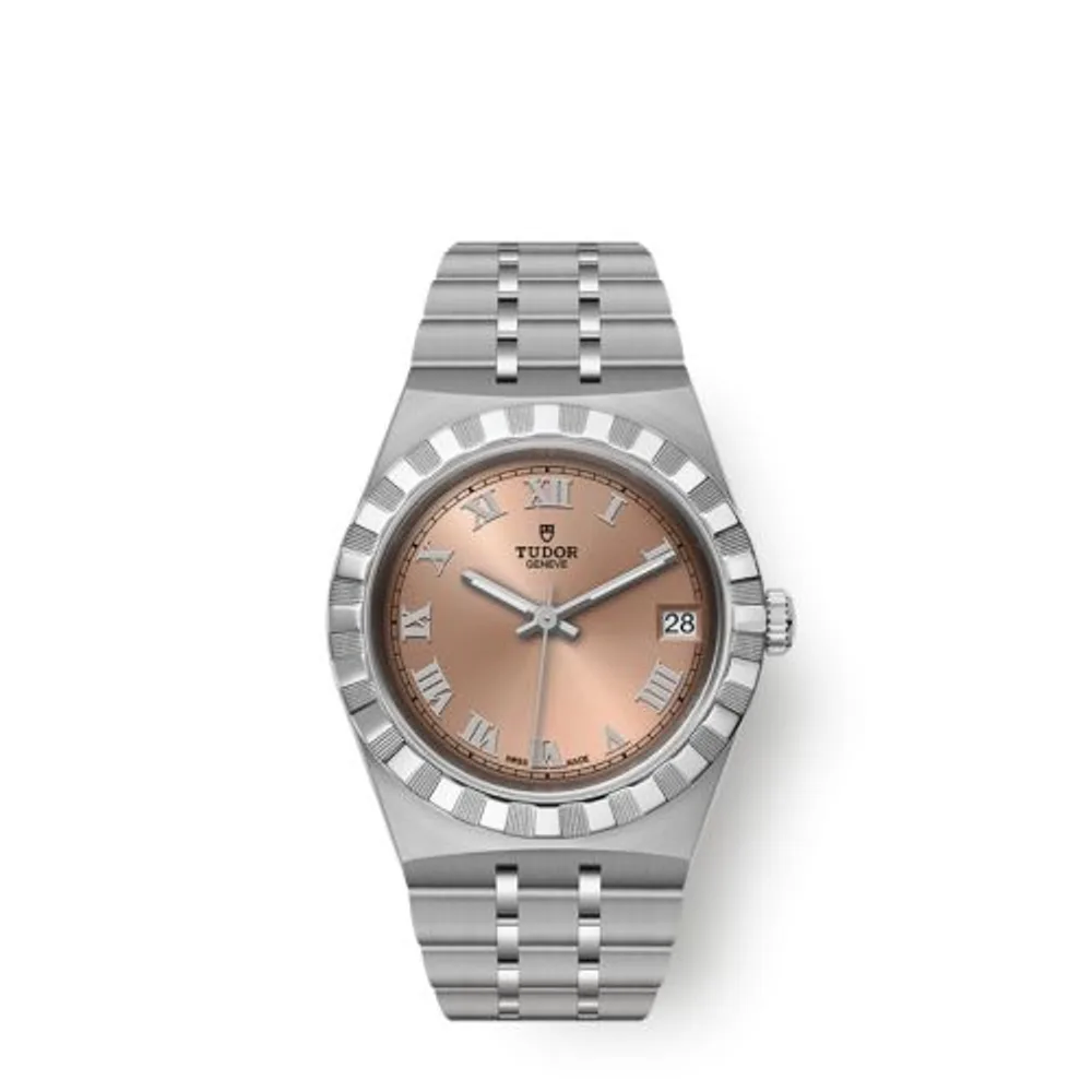 Tudor Royal Date 34 Stainless Steel / Salmon - Roman