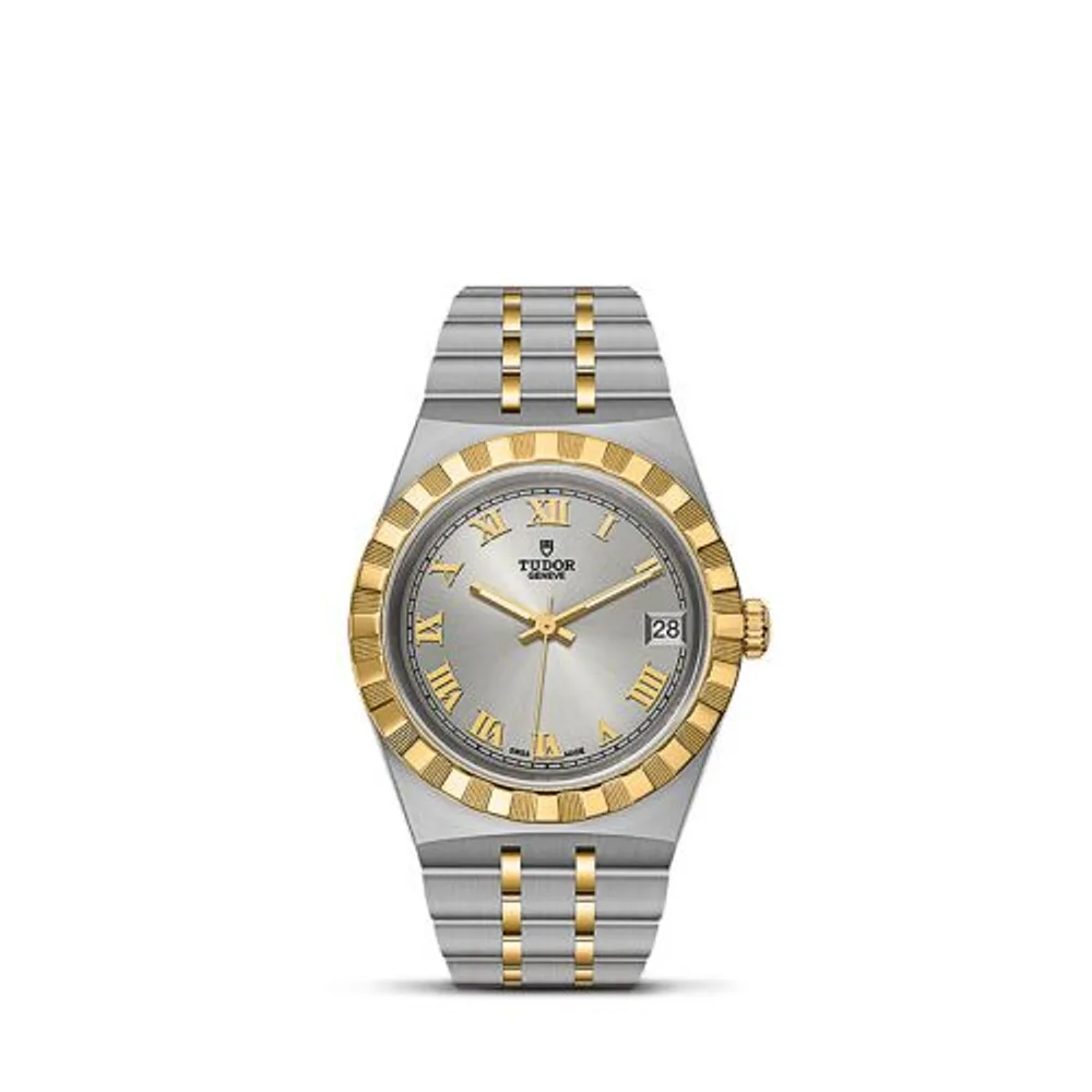 Tudor Royal Date 34 Stainless Steel / Yellow Gold / Silver - Roman