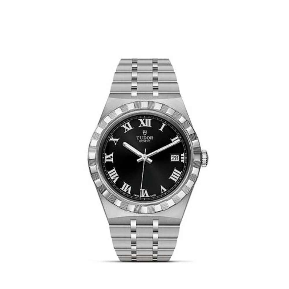 Tudor Royal Date 38 Stainless Steel / Black - Roman