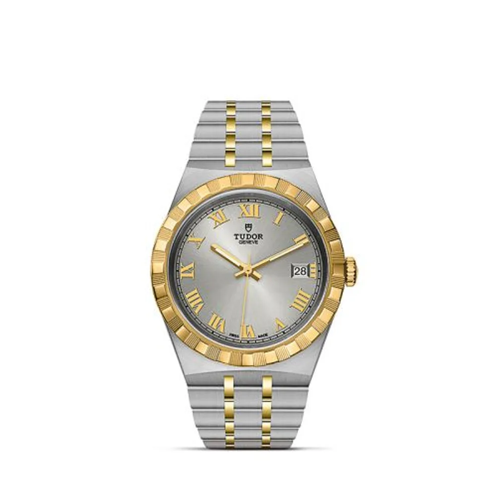 Tudor Royal Date 38 Stainless Steel / Yellow Gold / Silver - Roman