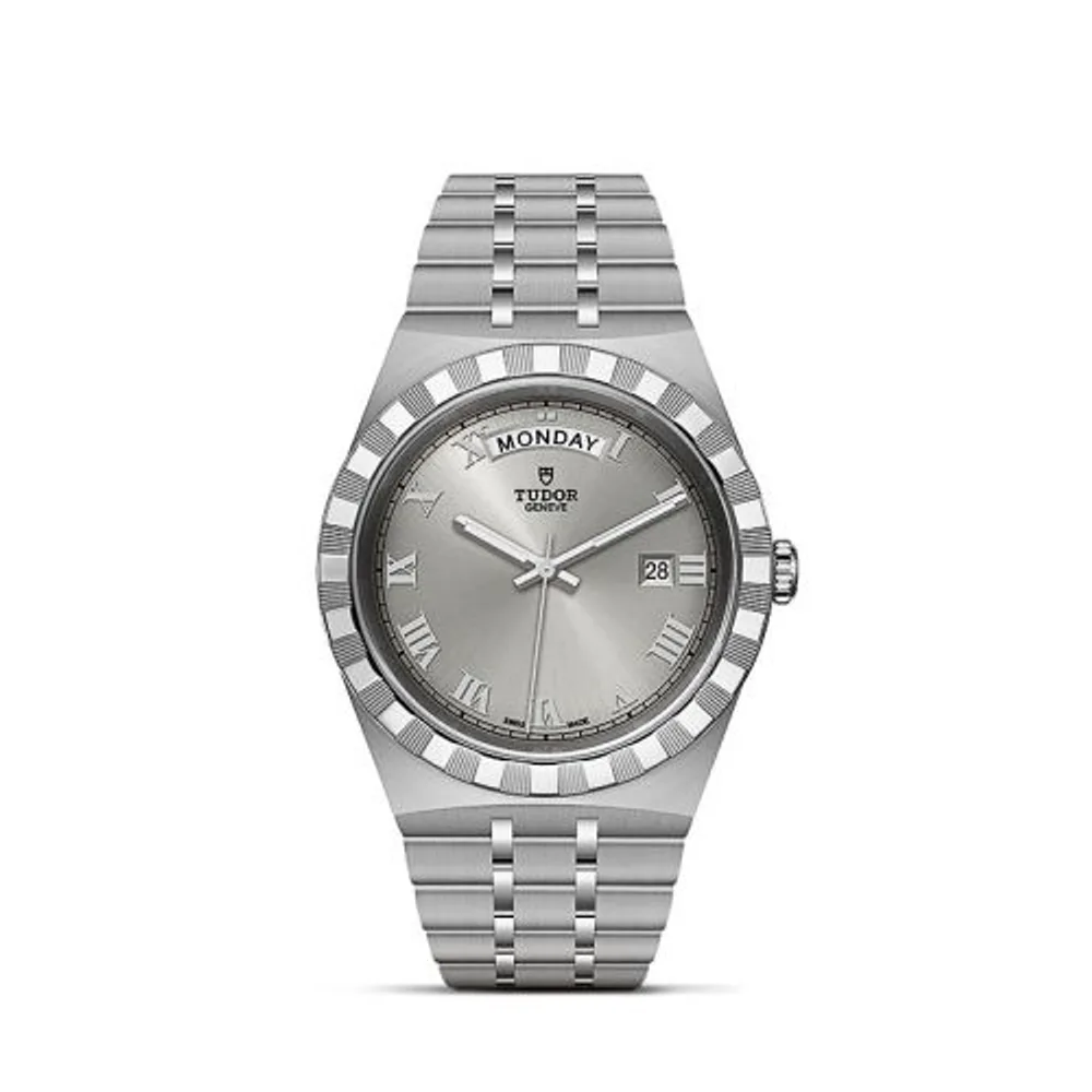 Tudor Royal Day-Date 41 Stainless Steel / Silver - Roman