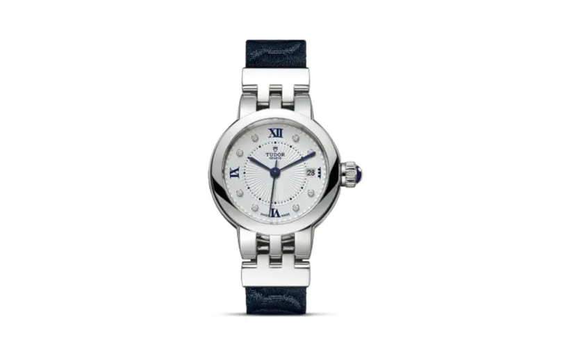 Tudor Clair de Rose 26 Stainless Steel / Silver-Diamond / Fabric