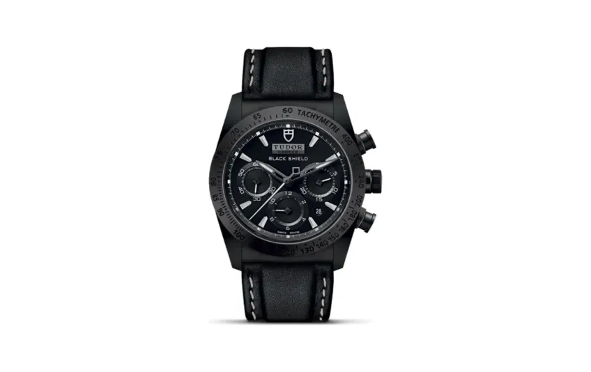 Tudor Fastrider Black Shield Ceramic / Black / Leather