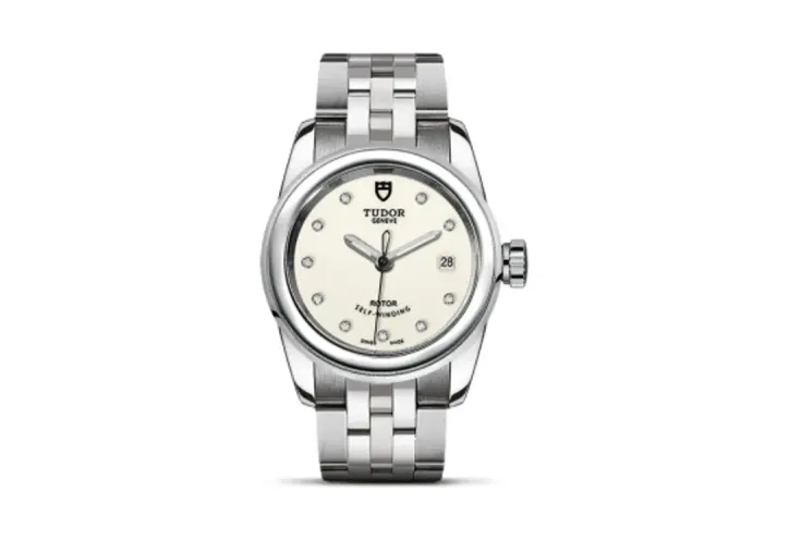 Tudor Glamour Date 26 Stainless Steel / Opaline-Diamond / Bracelet