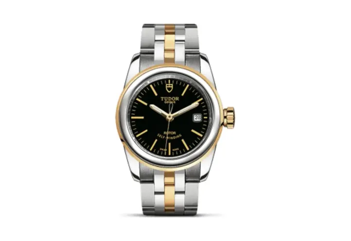 Tudor Glamour Date 26 Stainless Steel / Yellow Gold / Black / Bracelet