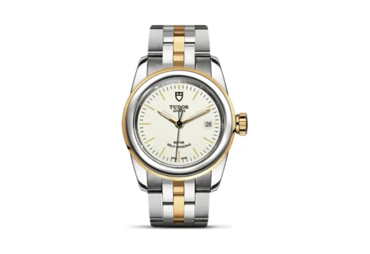 Tudor Glamour Date 26 Stainless Steel / Yellow Gold / Opaline / Bracelet