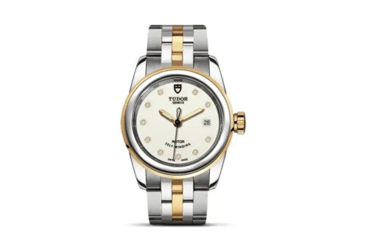 Tudor Glamour Date 26 Stainless Steel / Yellow Gold / Opaline-Diamond / Bracelet